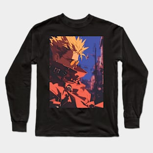 Legendary Gunslinger: Space Western Anime-Manga Adventure Long Sleeve T-Shirt